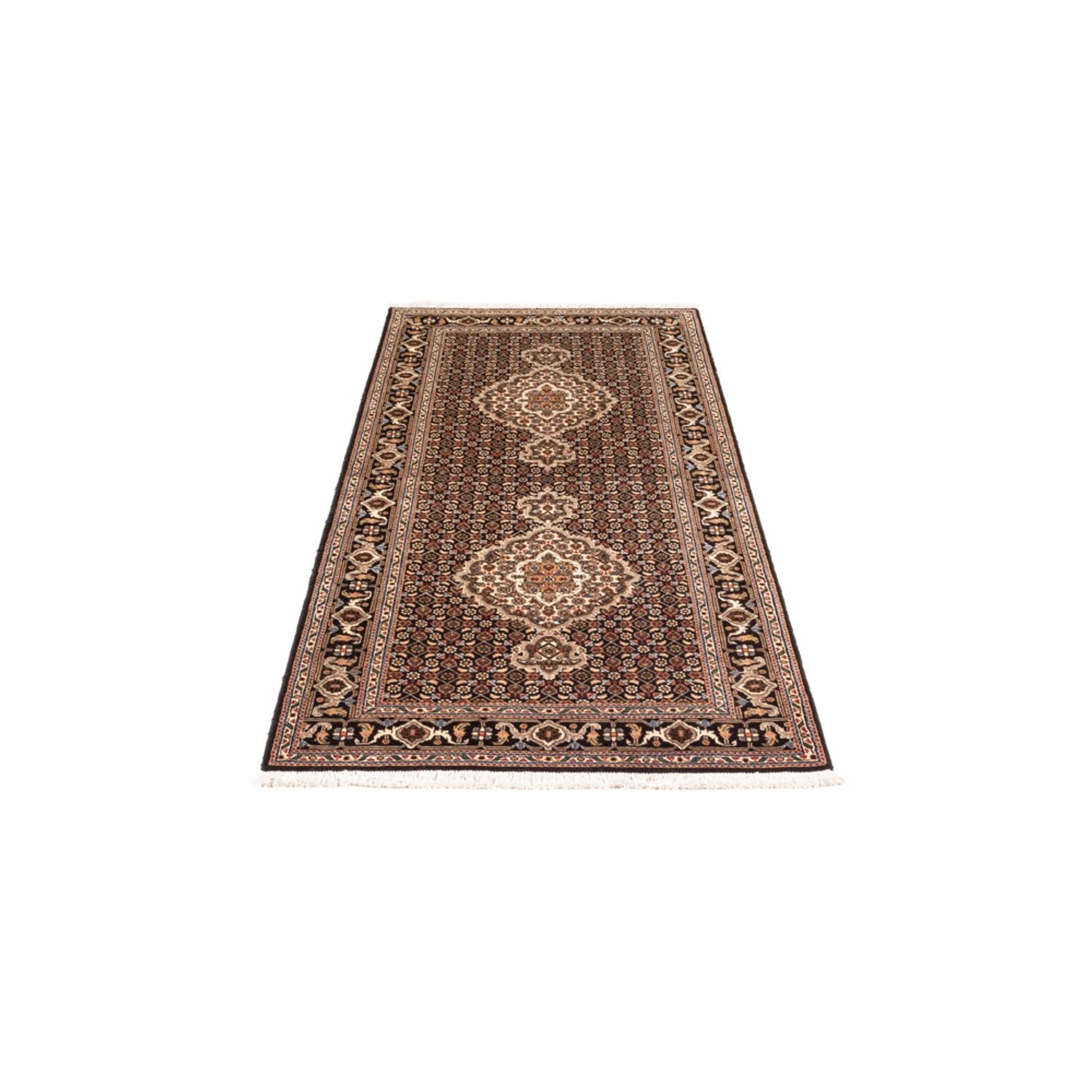 Løber Persisk tæppe - Tabriz - Royal - 195 x 76 cm - mørkeblå