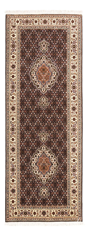 Løber Persisk tæppe - Tabriz - Royal - 195 x 75 cm - mørkeblå