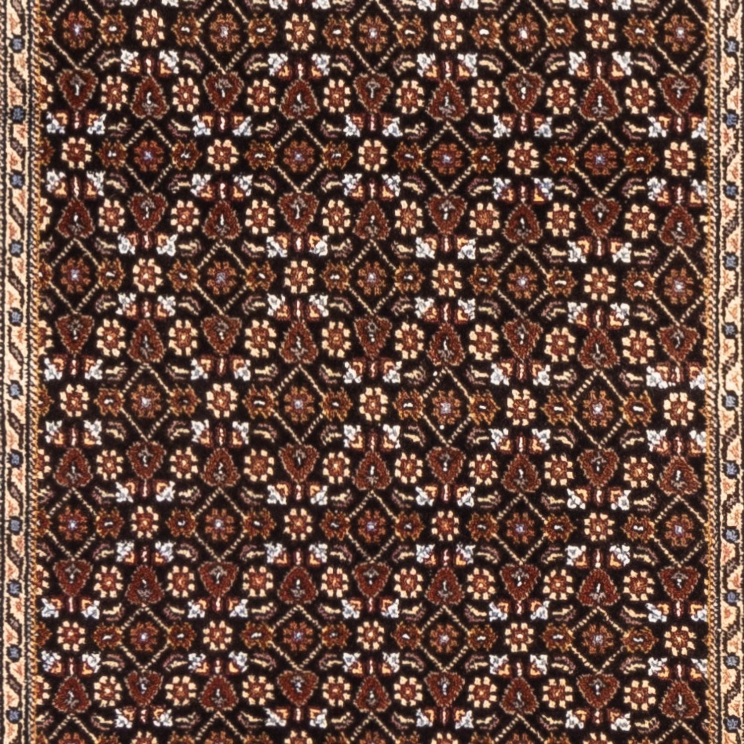 Løber Persisk tæppe - Tabriz - Royal - 196 x 80 cm - mørkeblå