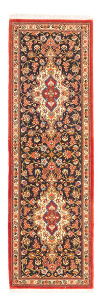 Løber Persisk tæppe - Ghom - 203 x 65 cm - mørkeblå