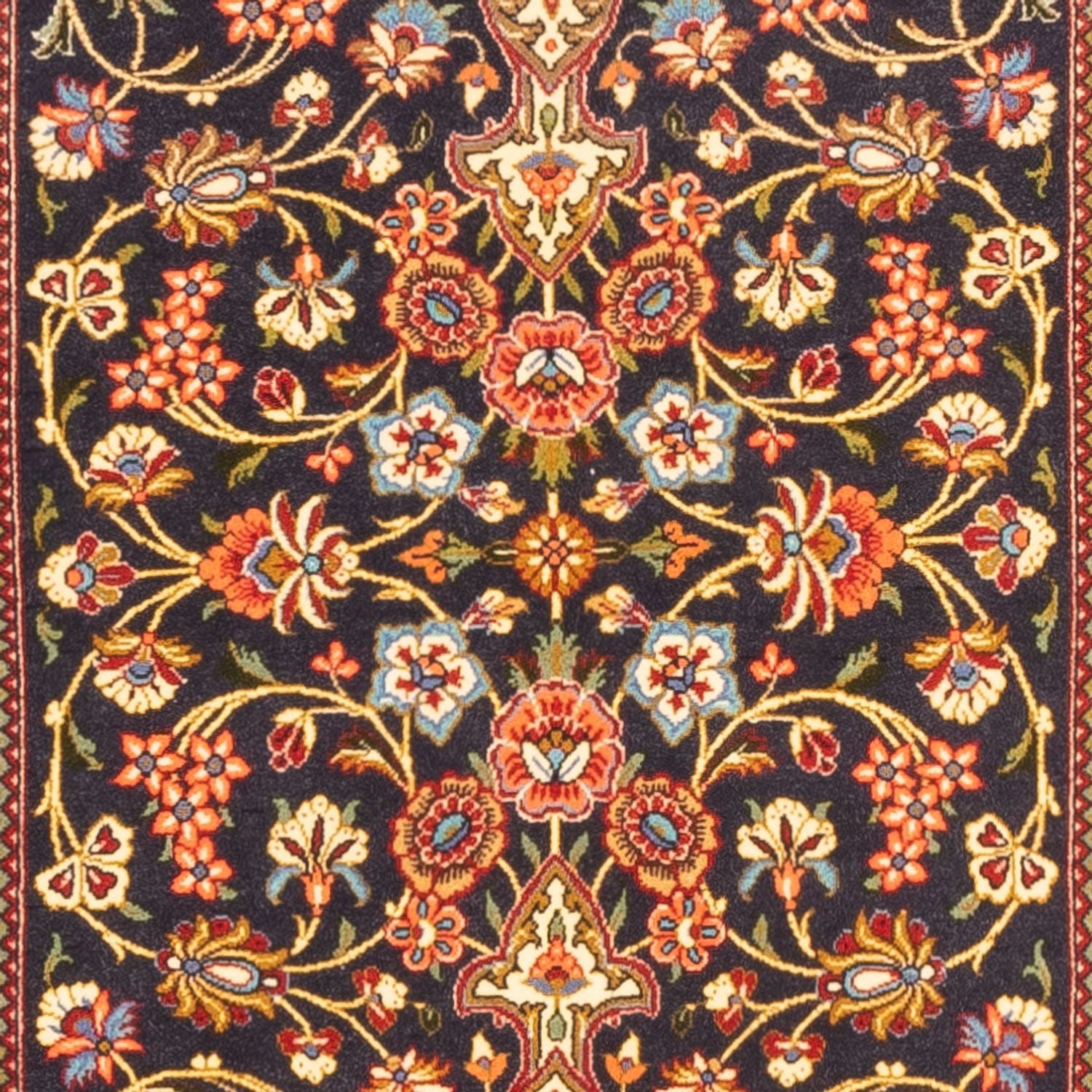 Løber Persisk tæppe - Ghom - 203 x 65 cm - mørkeblå