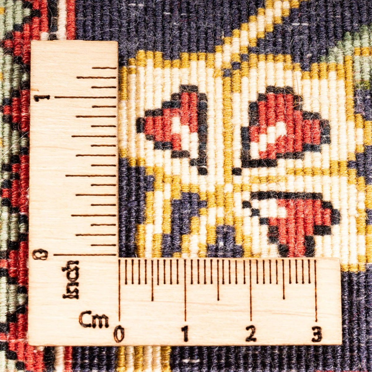 Løber Persisk tæppe - Ghom - 203 x 65 cm - mørkeblå