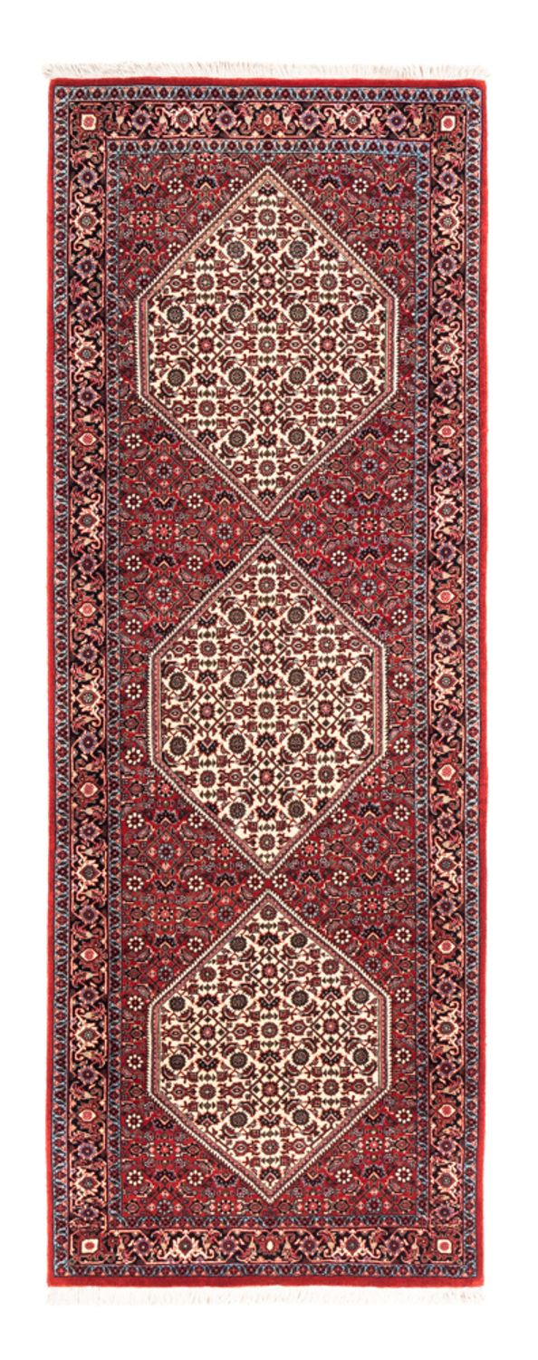 Løber Persisk tæppe - Bijar - Royal - 211 x 77 cm - rød