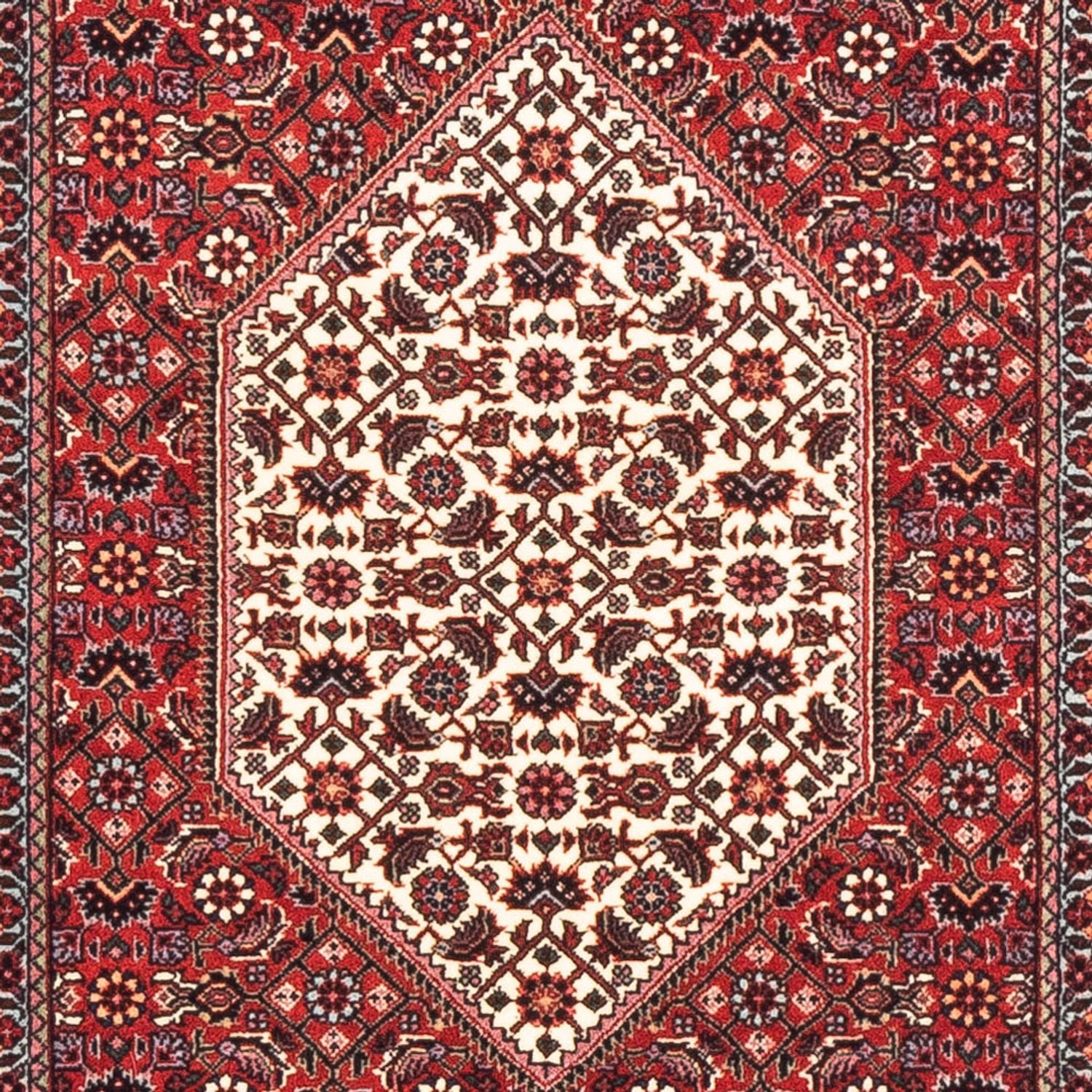 Løber Persisk tæppe - Bijar - Royal - 196 x 80 cm - rød