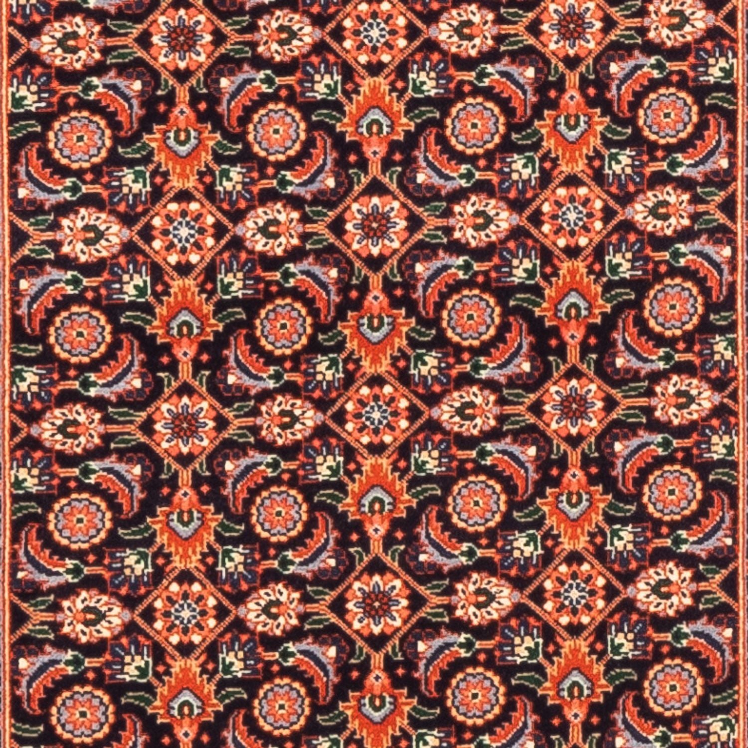 Løber Persisk tæppe - Isfahan - Premium - 199 x 64 cm - rød