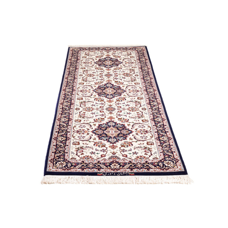 Løber Persisk tæppe - Isfahan - Premium - 199 x 64 cm - rød