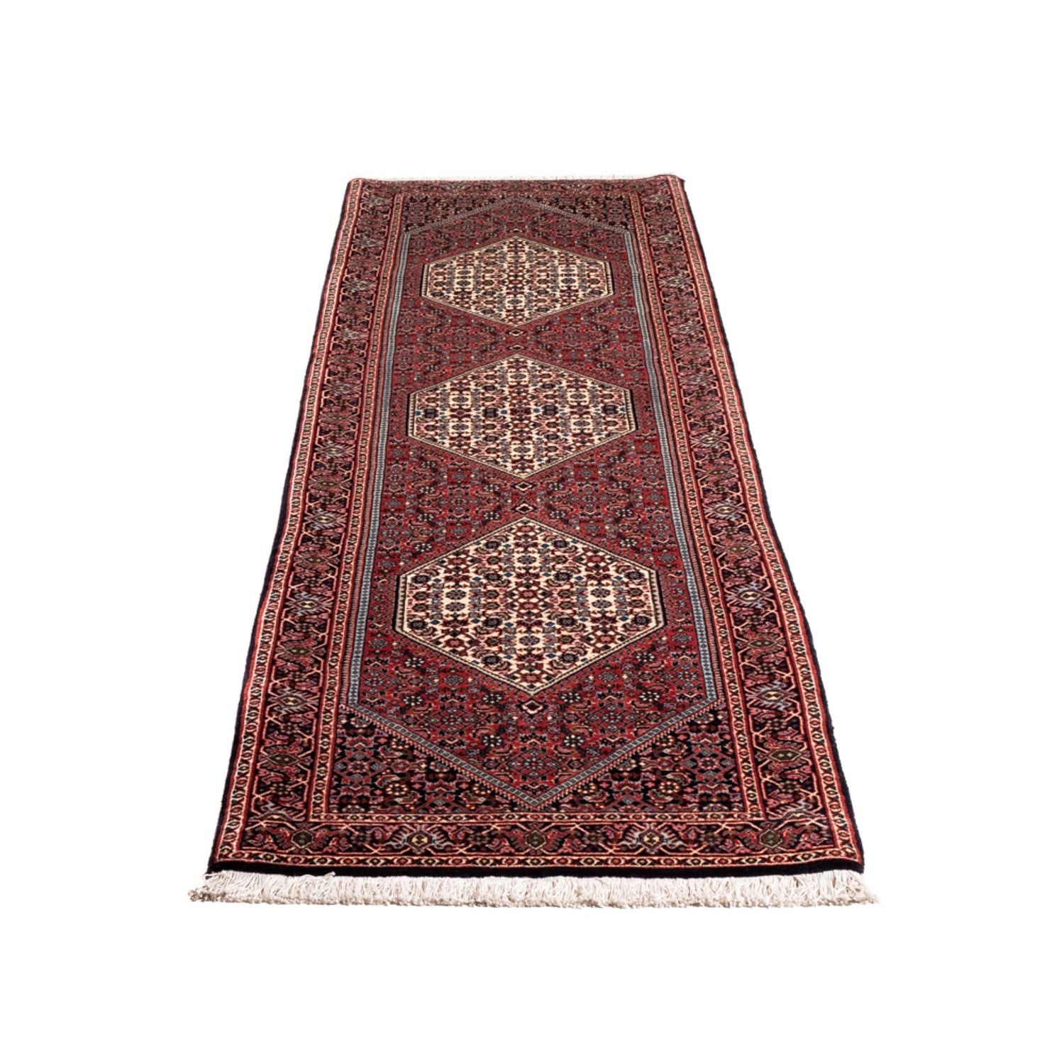 Løber Persisk tæppe - Bijar - 240 x 65 cm - creme