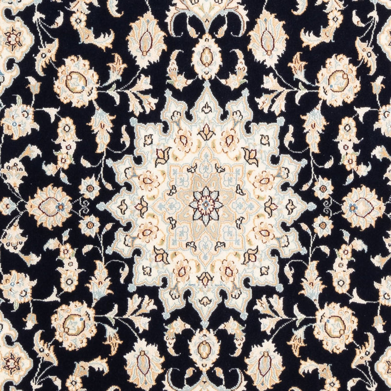 Persisk tæppe - Nain - Premium - 183 x 119 cm - mørkeblå