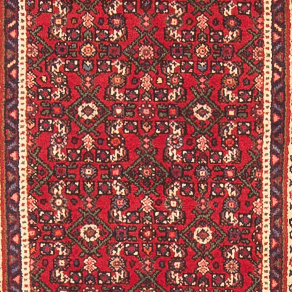 Løber Persisk tæppe - Nomadisk - 392 x 85 cm - mørkeblå