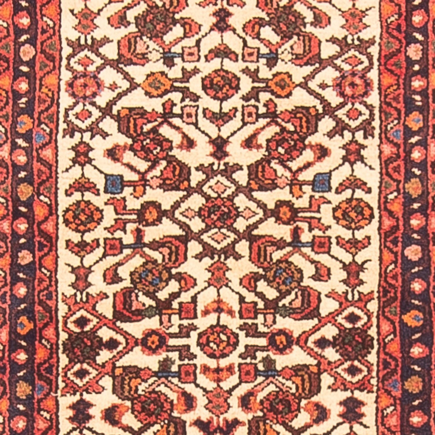 Løber Kelim-tæppe - orientalsk - 408 x 70 cm - beige