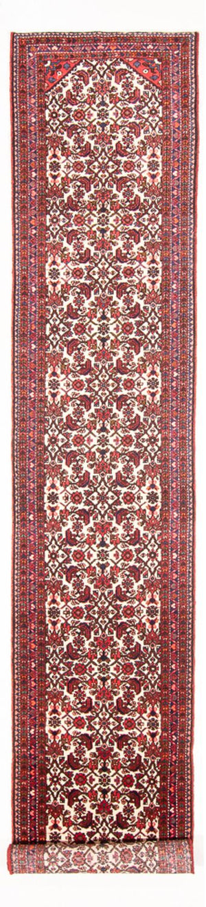 Løber Kelim-tæppe - orientalsk - 415 x 80 cm - beige