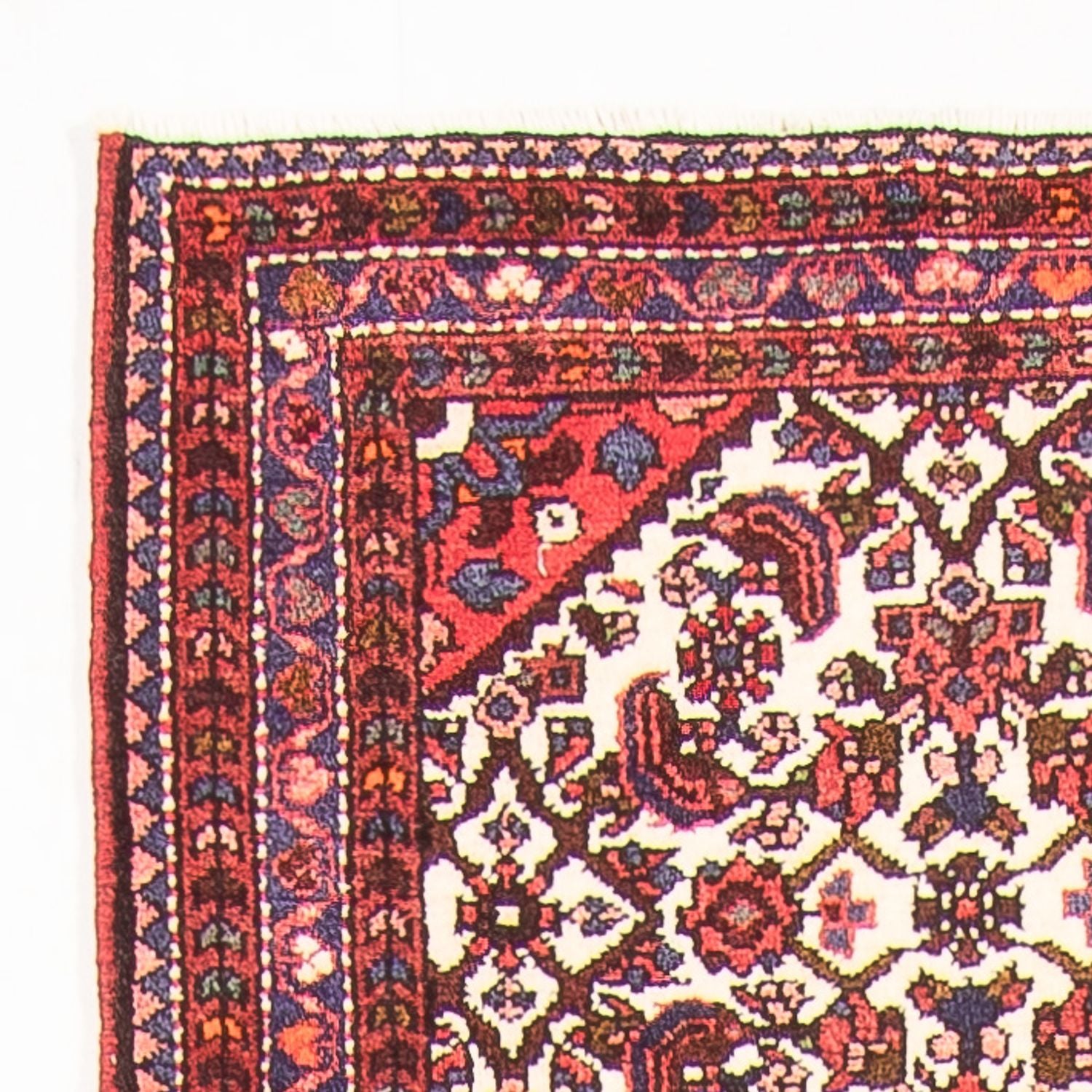 Løber Kelim-tæppe - orientalsk - 415 x 80 cm - beige