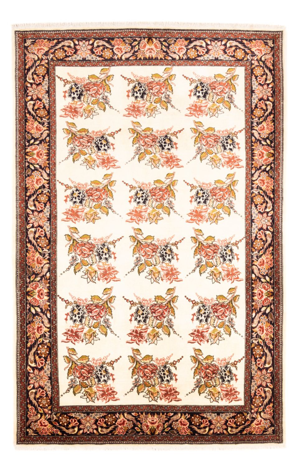 Persisk tæppe - Ghom - 258 x 166 cm - creme