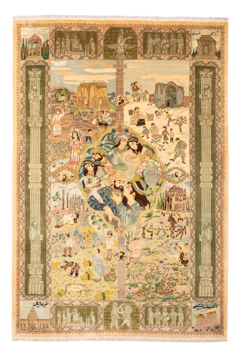 Persisk tæppe - Tabriz - Royal - 263 x 175 cm - flerfarvet