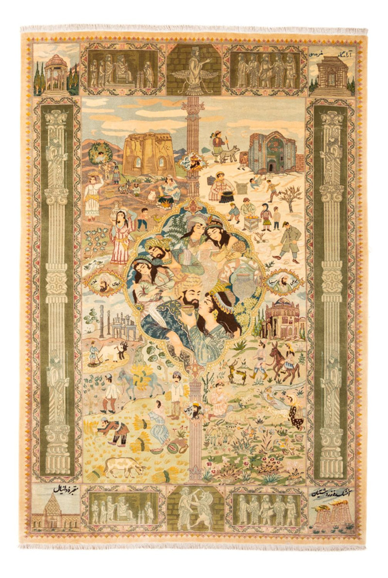 Persisk tæppe - Tabriz - Royal - 263 x 175 cm - flerfarvet