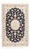Persisk tæppe - Nain - Premium - 159 x 105 cm - mørkeblå