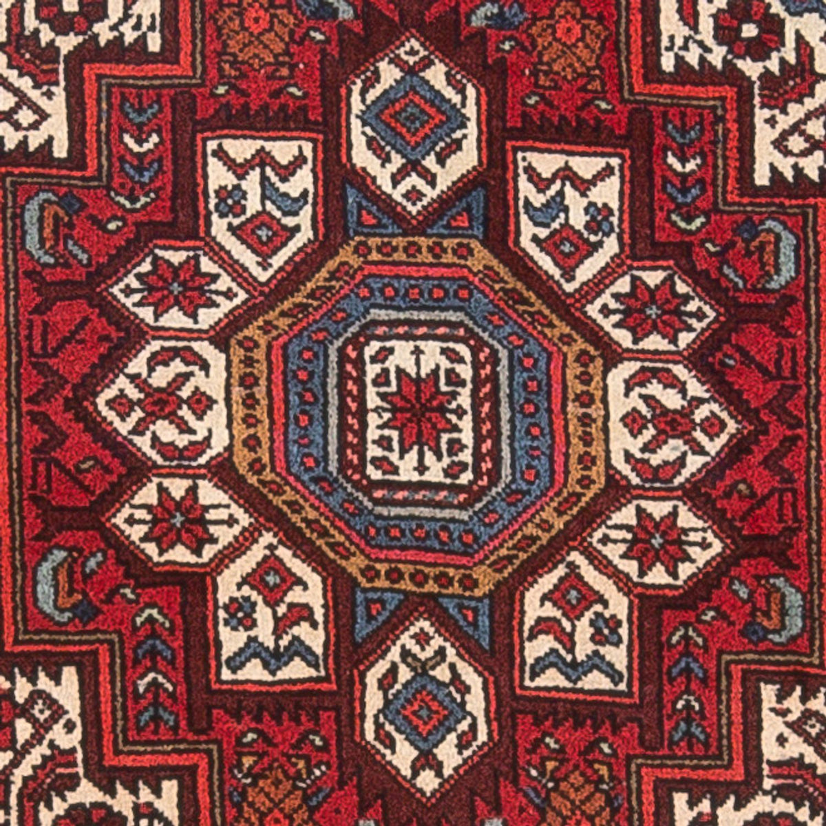 Persisk tæppe - Nomadisk - 111 x 68 cm - lysrød