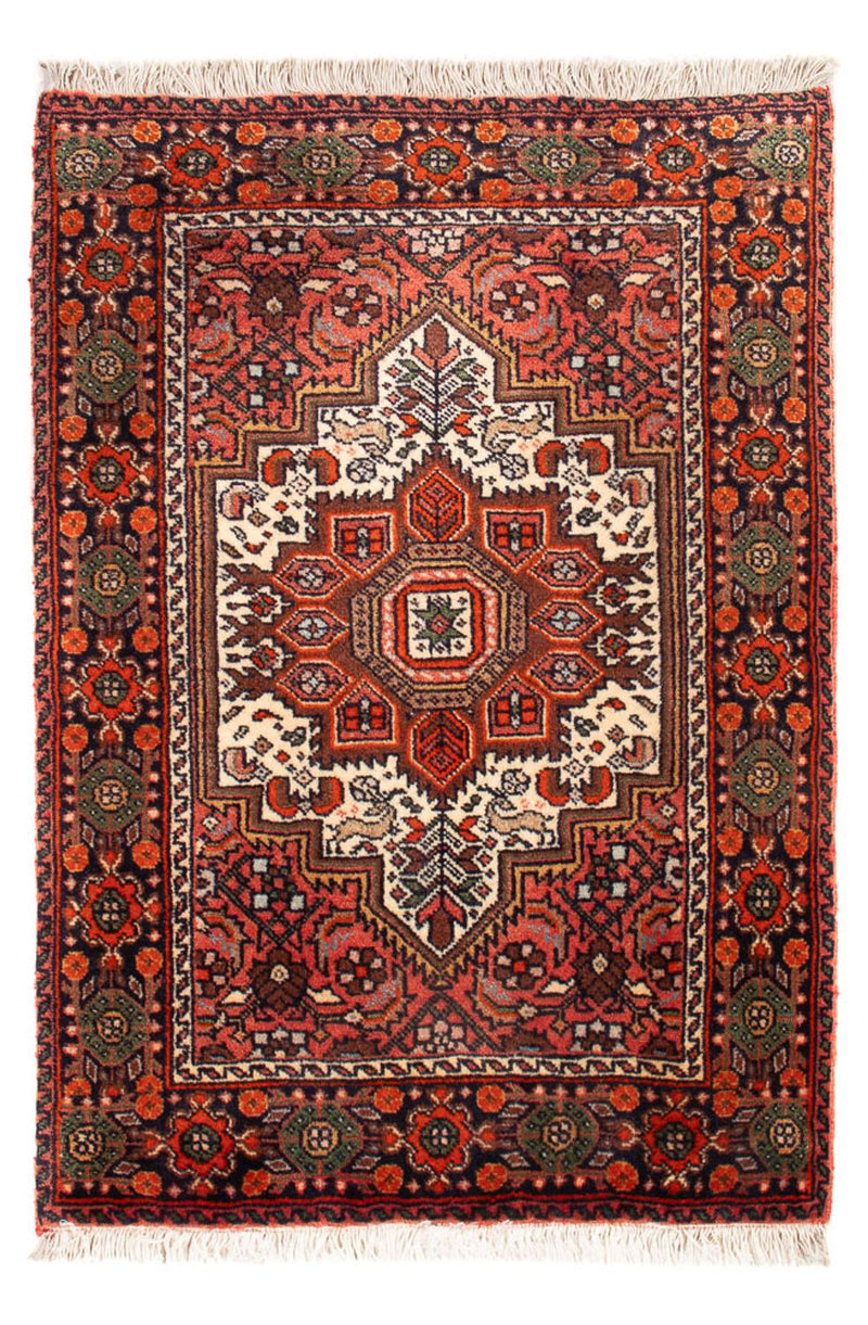 Persisk tæppe - Nomadisk - 80 x 45 cm - creme