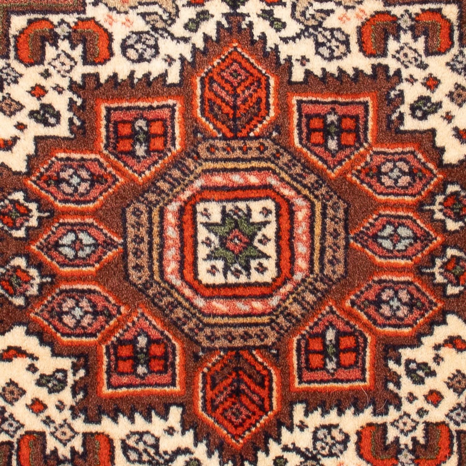 Persisk tæppe - Nomadisk - 80 x 45 cm - creme