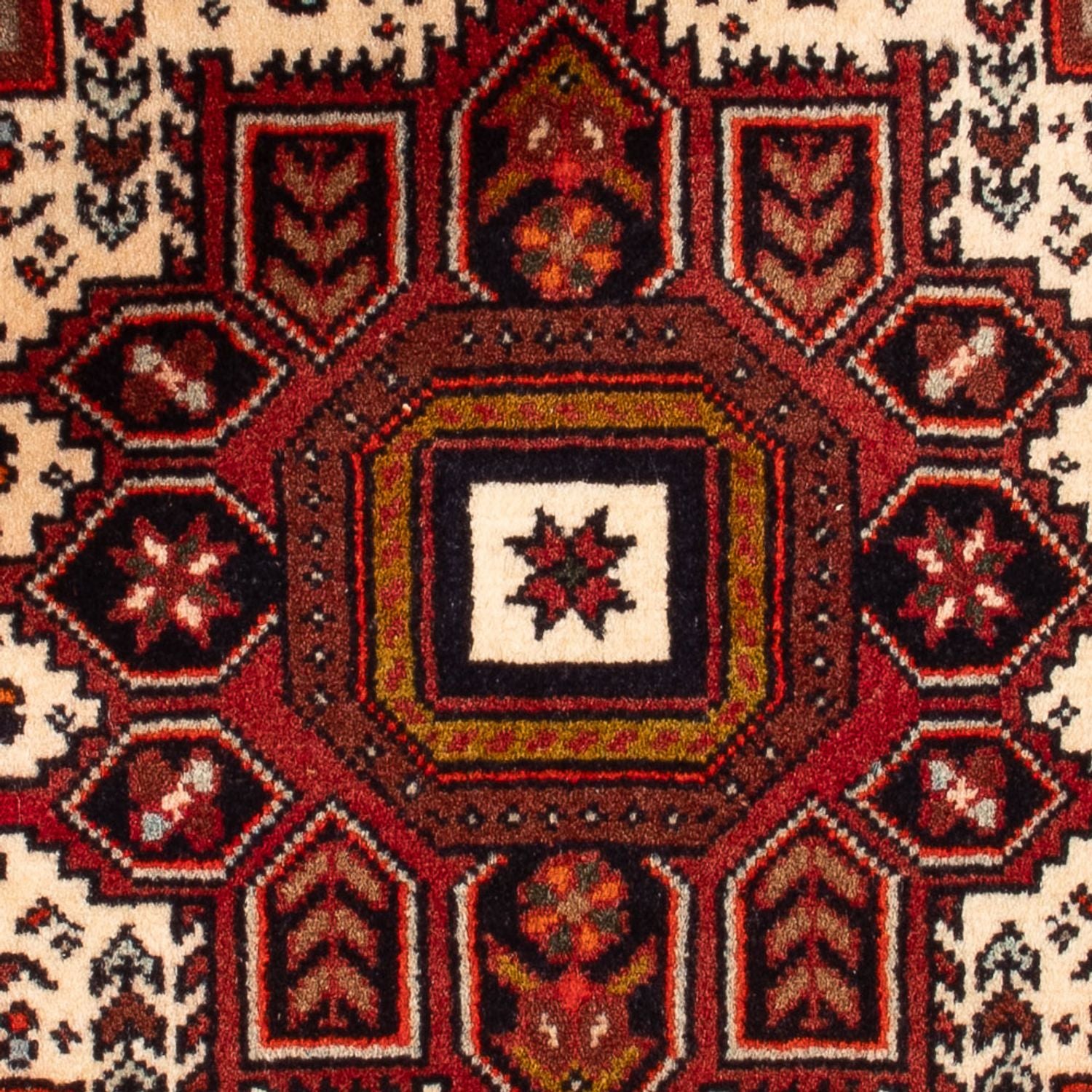 Persisk tæppe - Nomadisk - 86 x 55 cm - creme