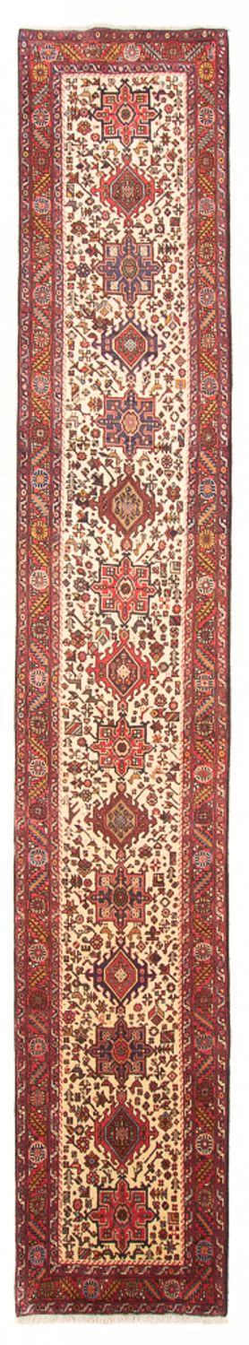 Løber Persisk tæppe - Nomadisk - 388 x 77 cm - beige