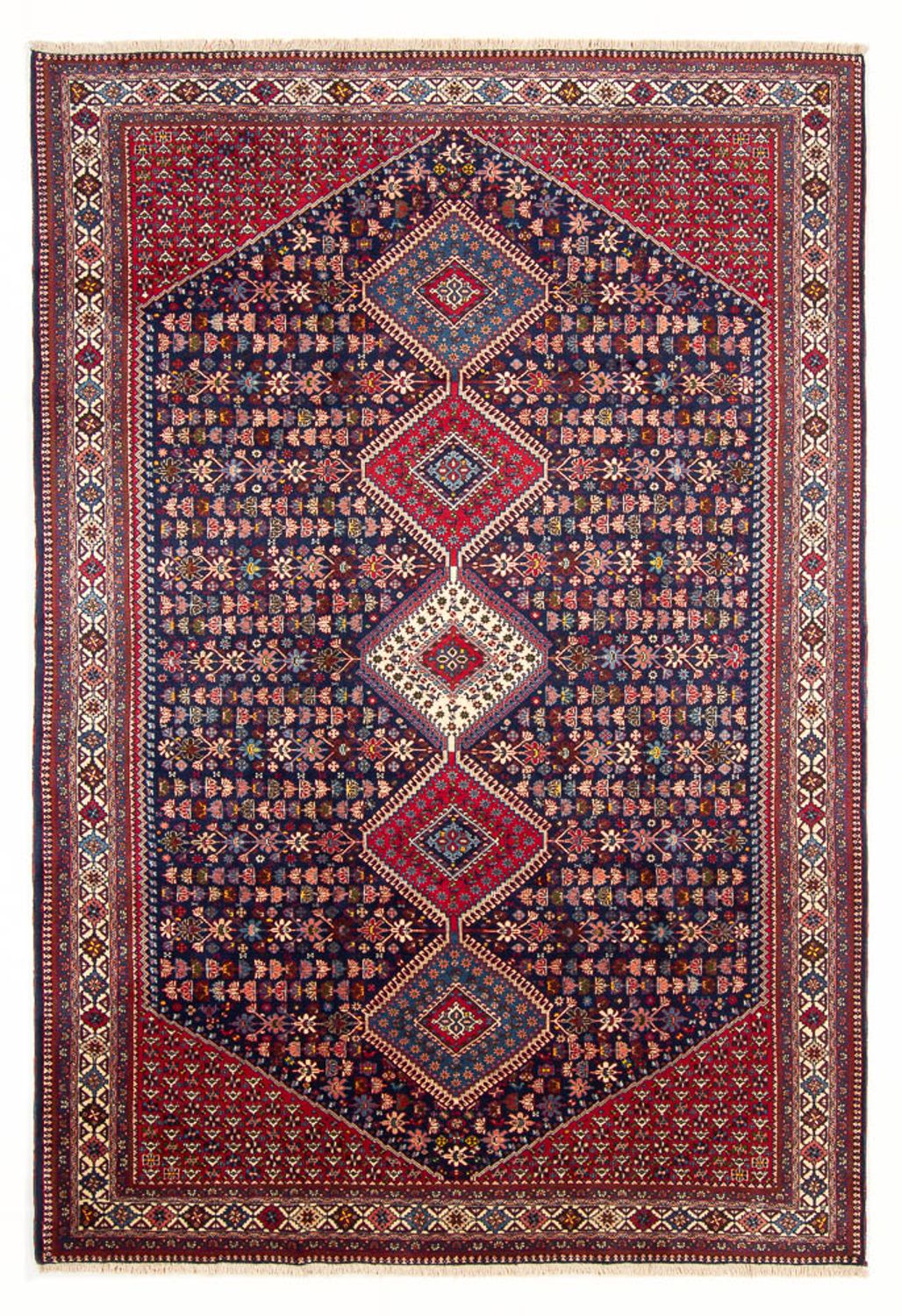 Persisk tæppe - Nomadisk - 300 x 200 cm - mørkeblå