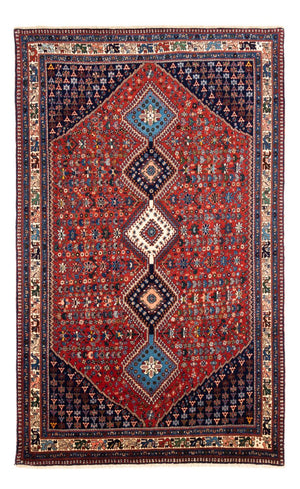 Persisk tæppe - Nomadisk - 250 x 152 cm - rød