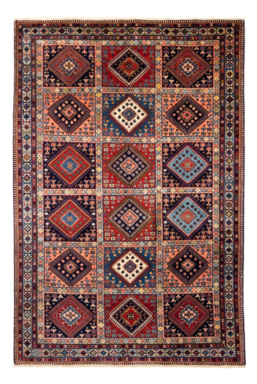 Persisk tæppe - Nomadisk - 305 x 202 cm - bordeaux rød