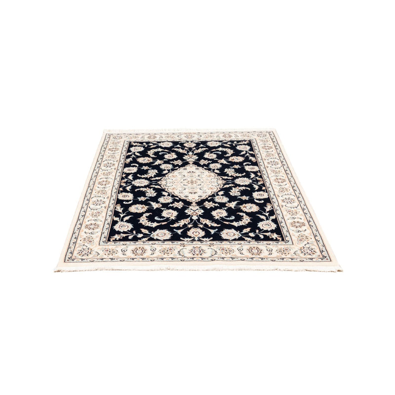 Persisk tæppe - Nain - Premium - 152 x 107 cm - mørkeblå