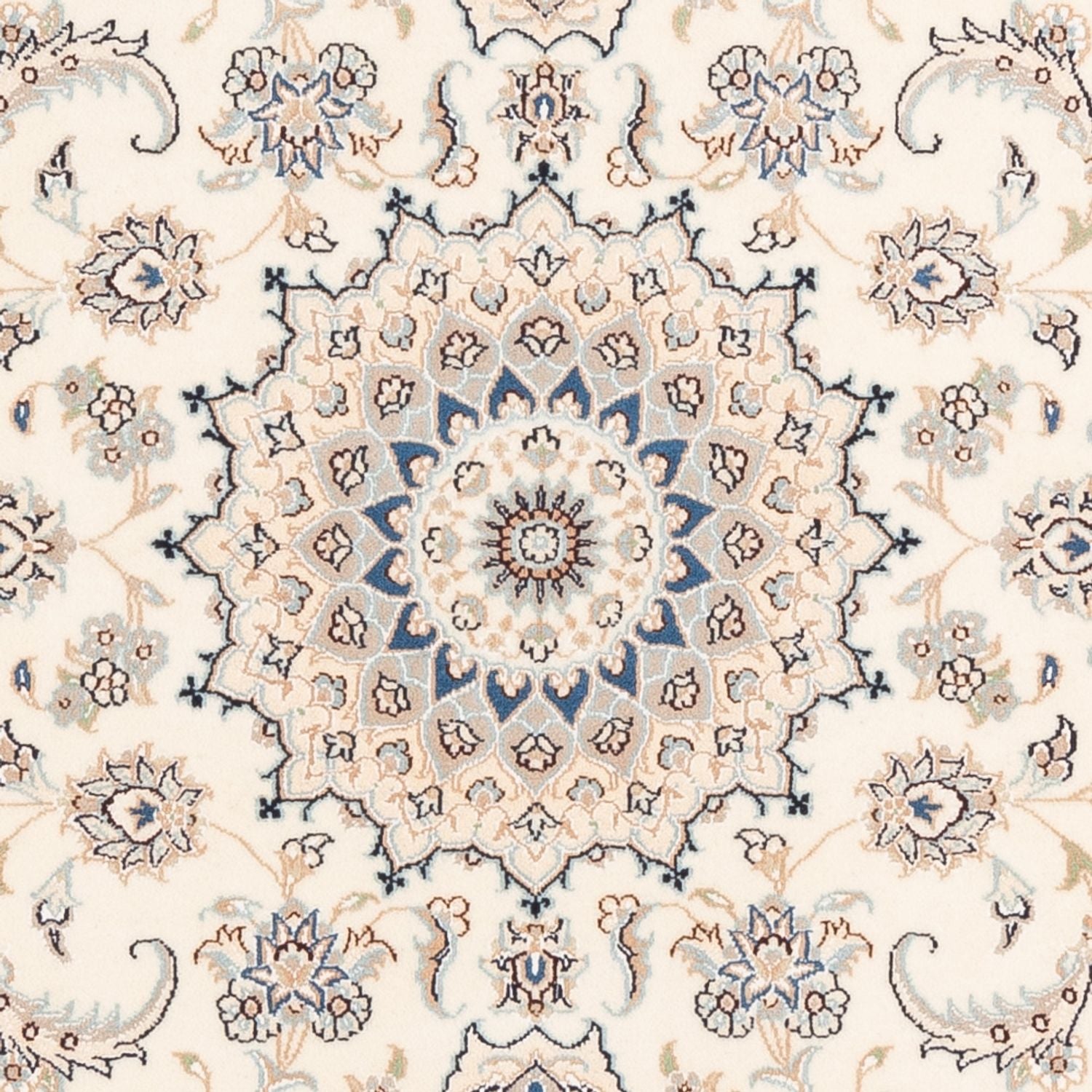 Persisk tæppe - Nain - Premium - 157 x 108 cm - creme