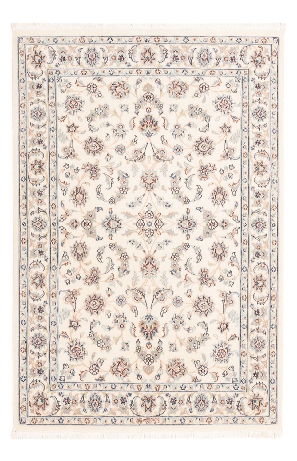 Persisk tæppe - Nain - Premium - 163 x 108 cm - creme