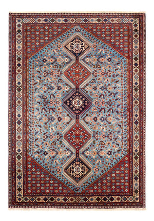 Persisk tæppe - Nomadisk - 253 x 172 cm - lyseblå