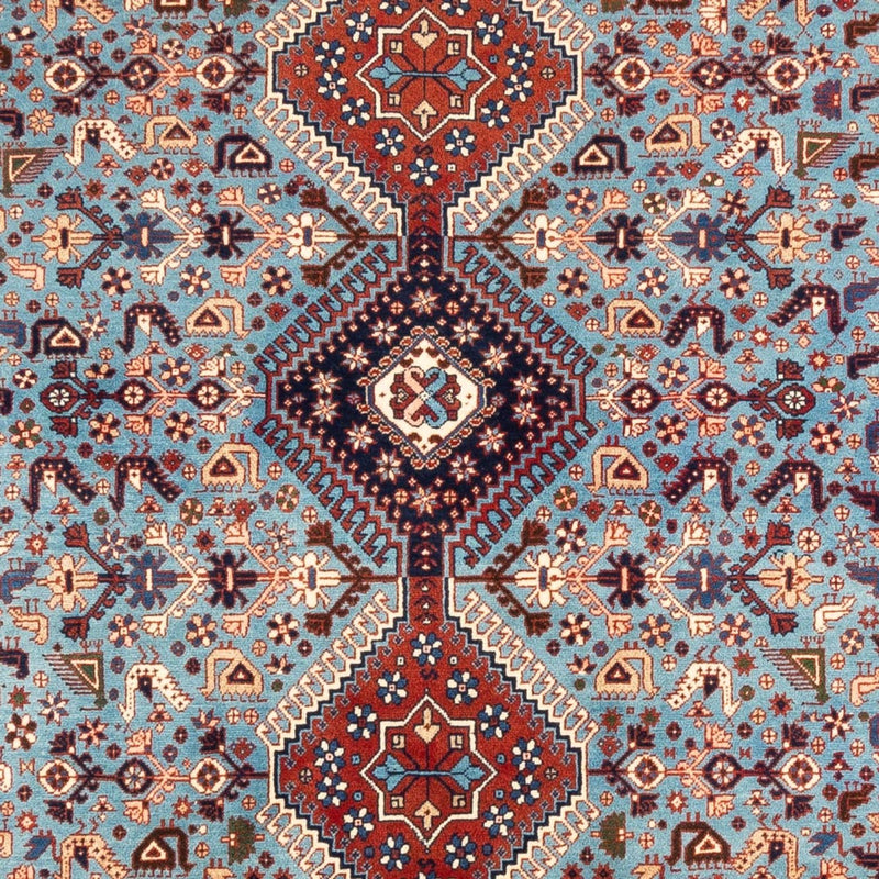 Persisk tæppe - Nomadisk - 253 x 172 cm - lyseblå
