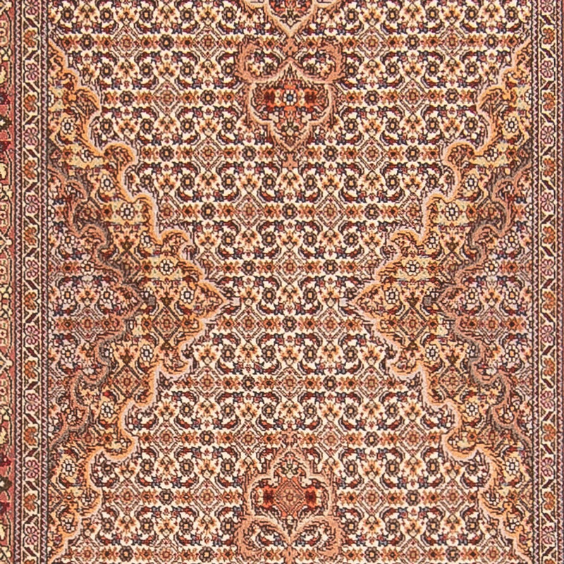 Løber Persisk tæppe - Tabriz - Royal - 407 x 78 cm - beige