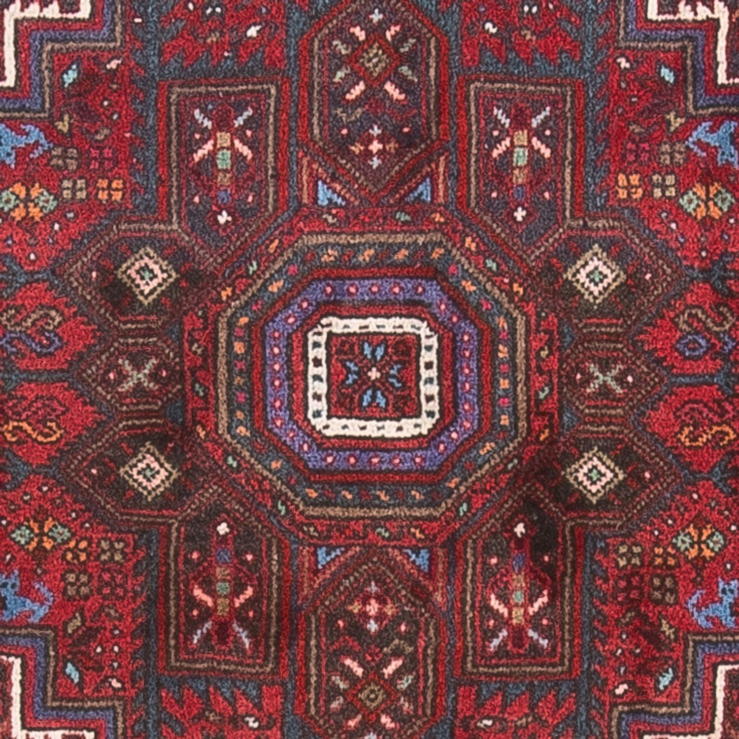 Persisk tæppe - Nomadisk - 130 x 90 cm - lysrød