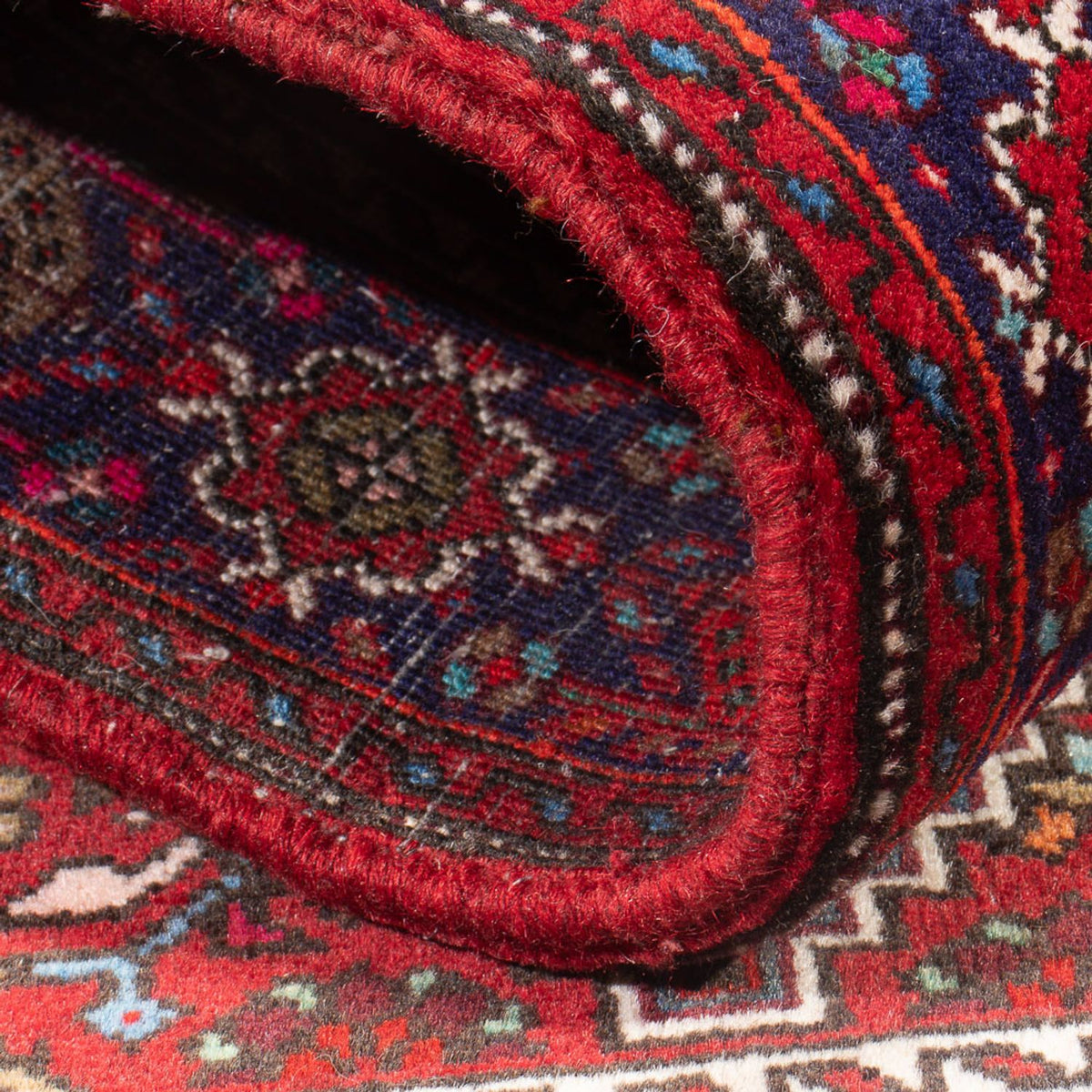 Persisk tæppe - Nomadisk - 130 x 90 cm - lysrød