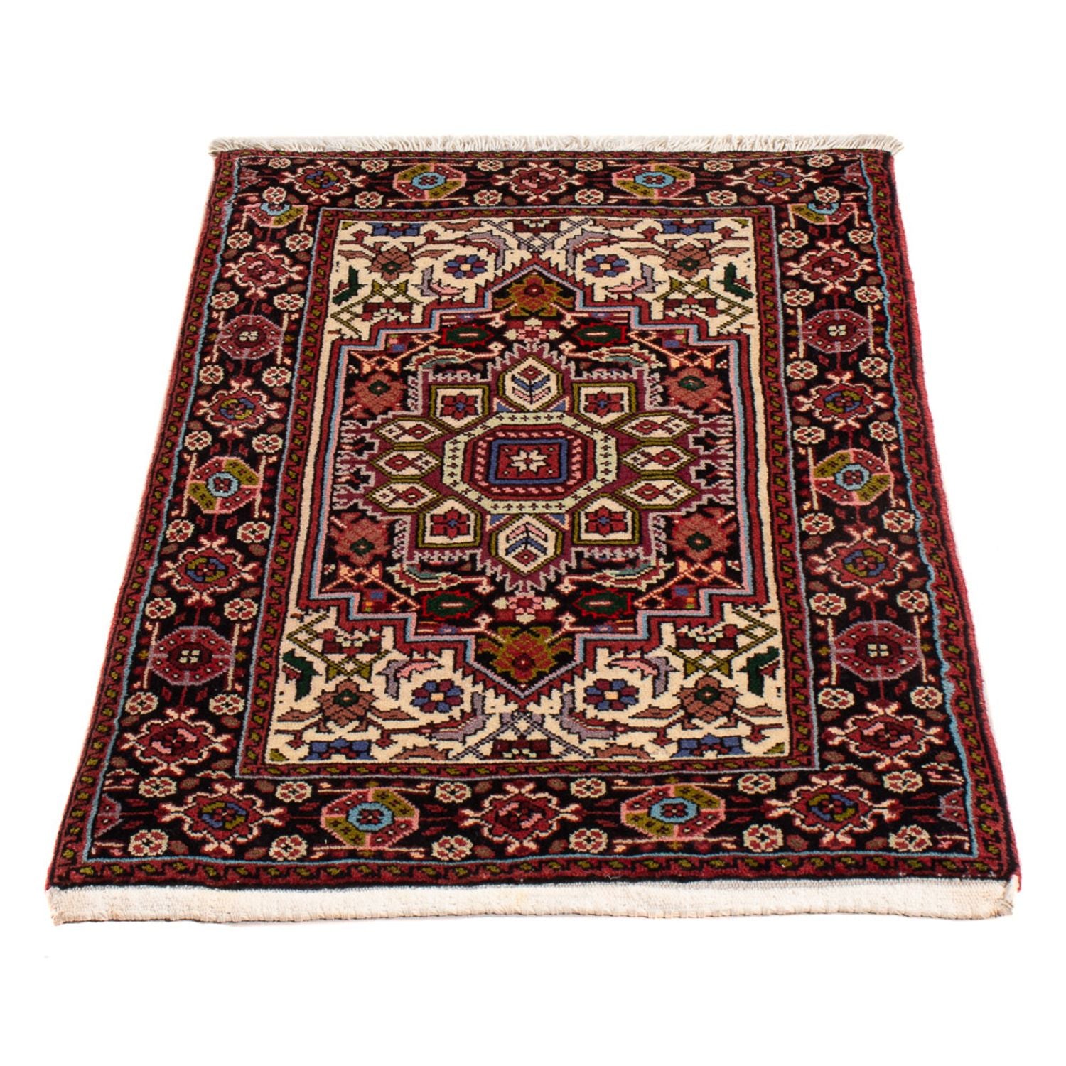 Persisk tæppe - Nomadisk - 85 x 46 cm - creme