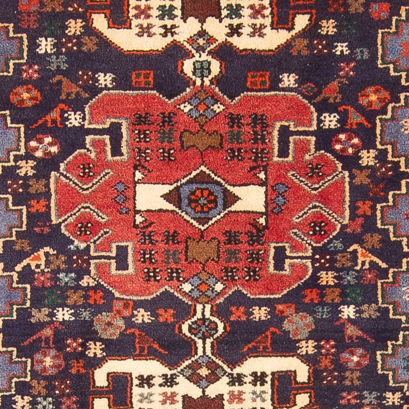 Løber Persisk tæppe - Nomadisk - 390 x 103 cm - mørkeblå