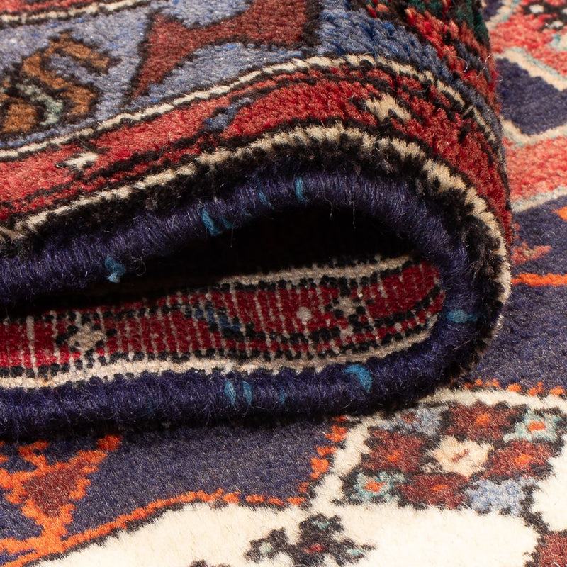 Løber Persisk tæppe - Nomadisk - 390 x 103 cm - mørkeblå