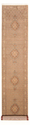 Løber Persisk tæppe - Tabriz - Royal - 393 x 80 cm - beige