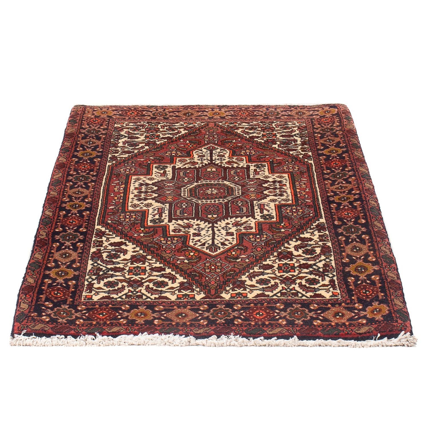 Persisk tæppe - Nomadisk - 130 x 82 cm - creme