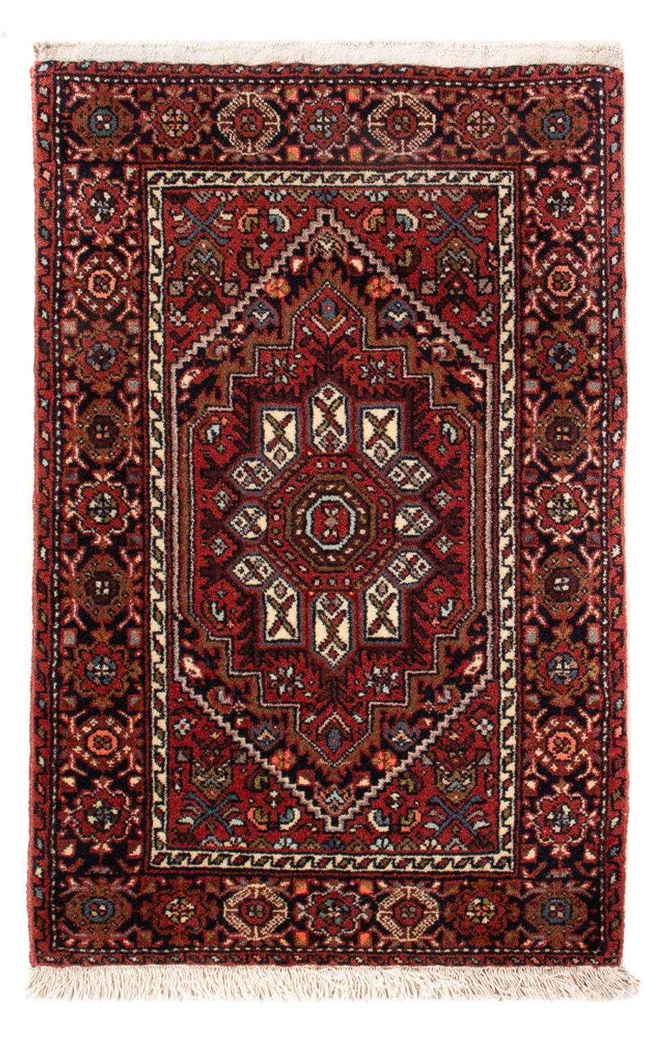 Persisk tæppe - Nomadisk - 77 x 48 cm - rød