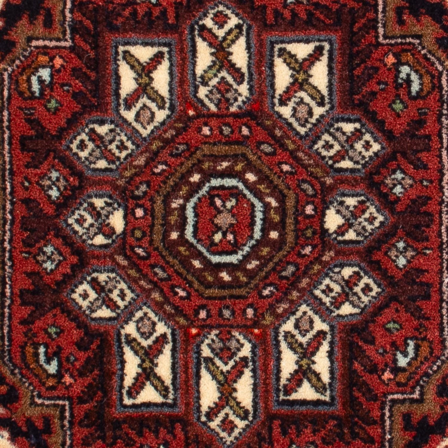 Persisk tæppe - Nomadisk - 77 x 48 cm - rød