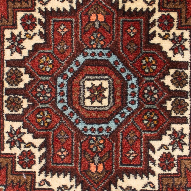 Persisk tæppe - Nomadisk - 74 x 50 cm - rød