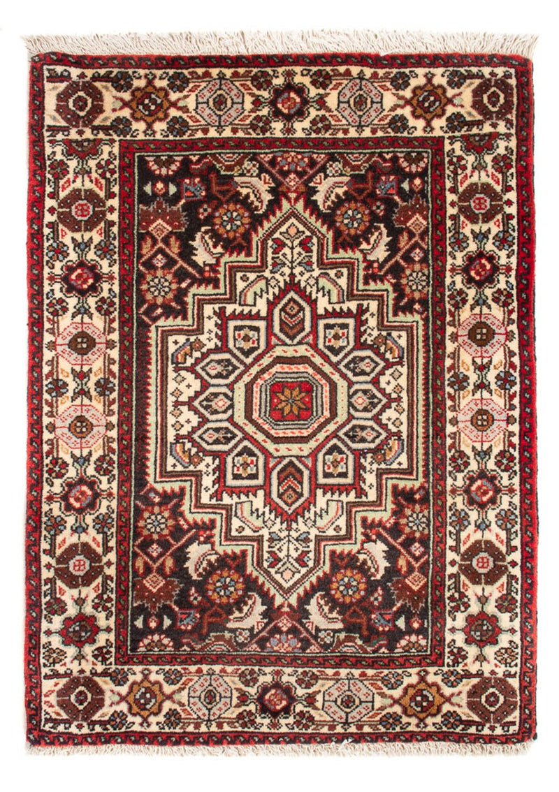 Persisk tæppe - Nomadisk - 72 x 50 cm - creme
