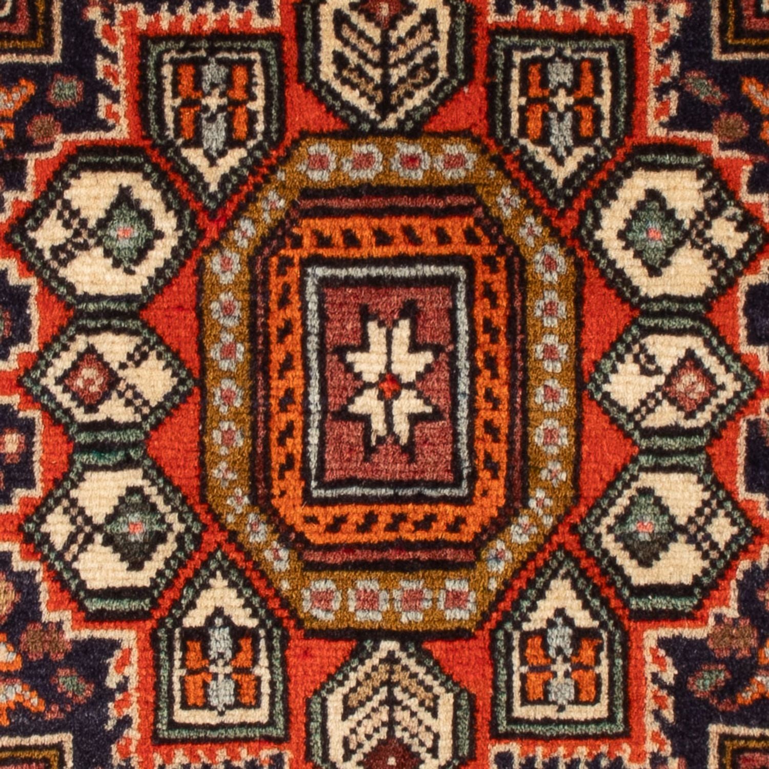 Persisk tæppe - Nomadisk - 72 x 52 cm - blå