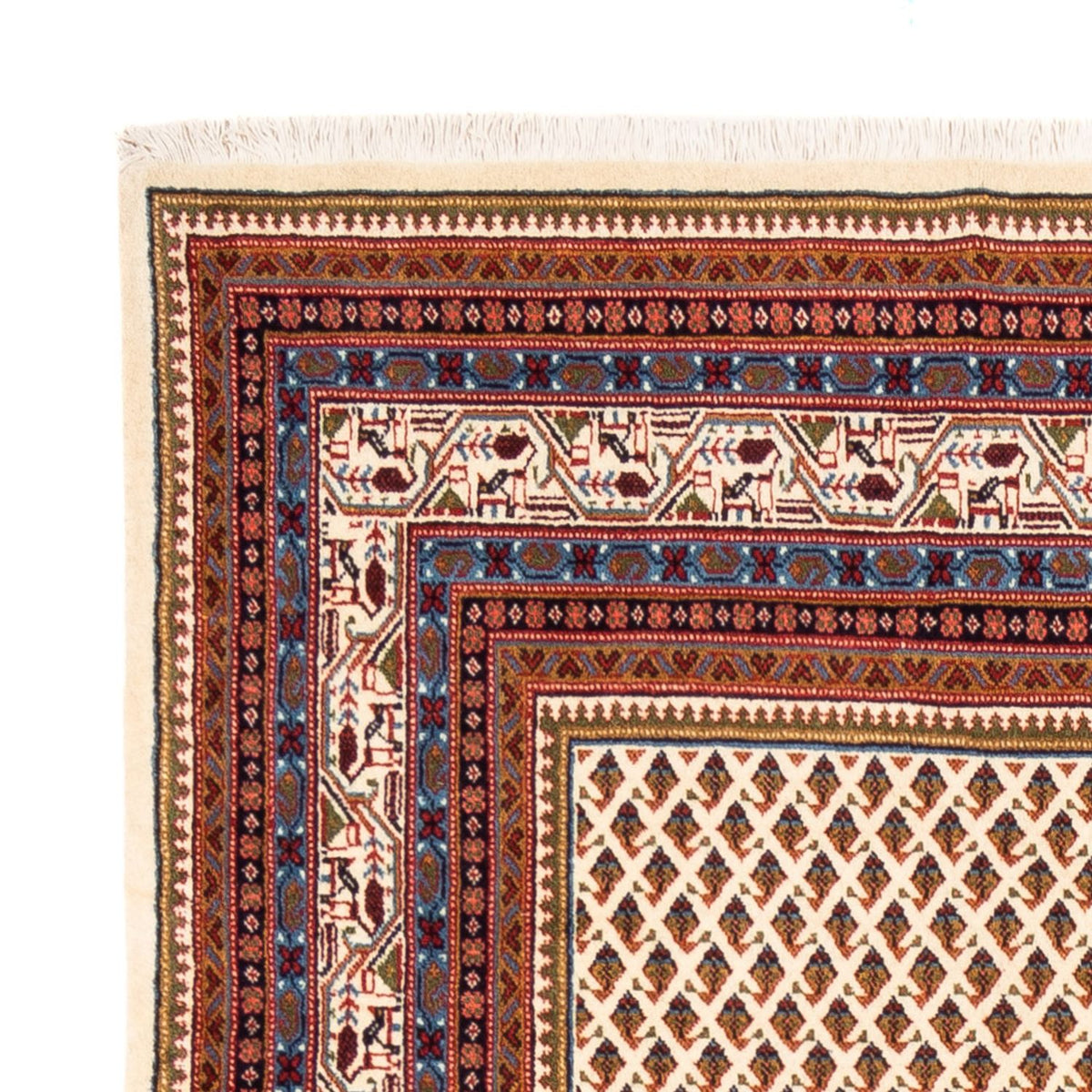 Persisk tæppe - Mir - 254 x 210 cm - lys beige