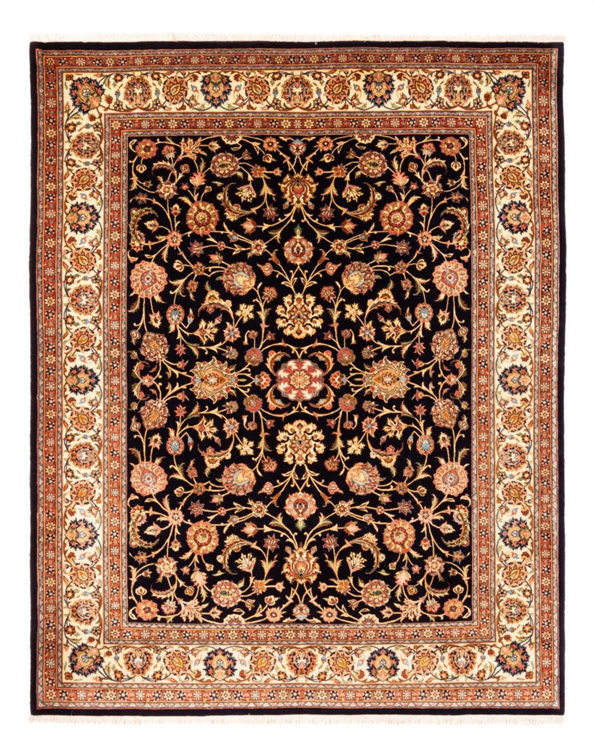 Persisk tæppe - Classic - 273 x 215 cm - mørkeblå