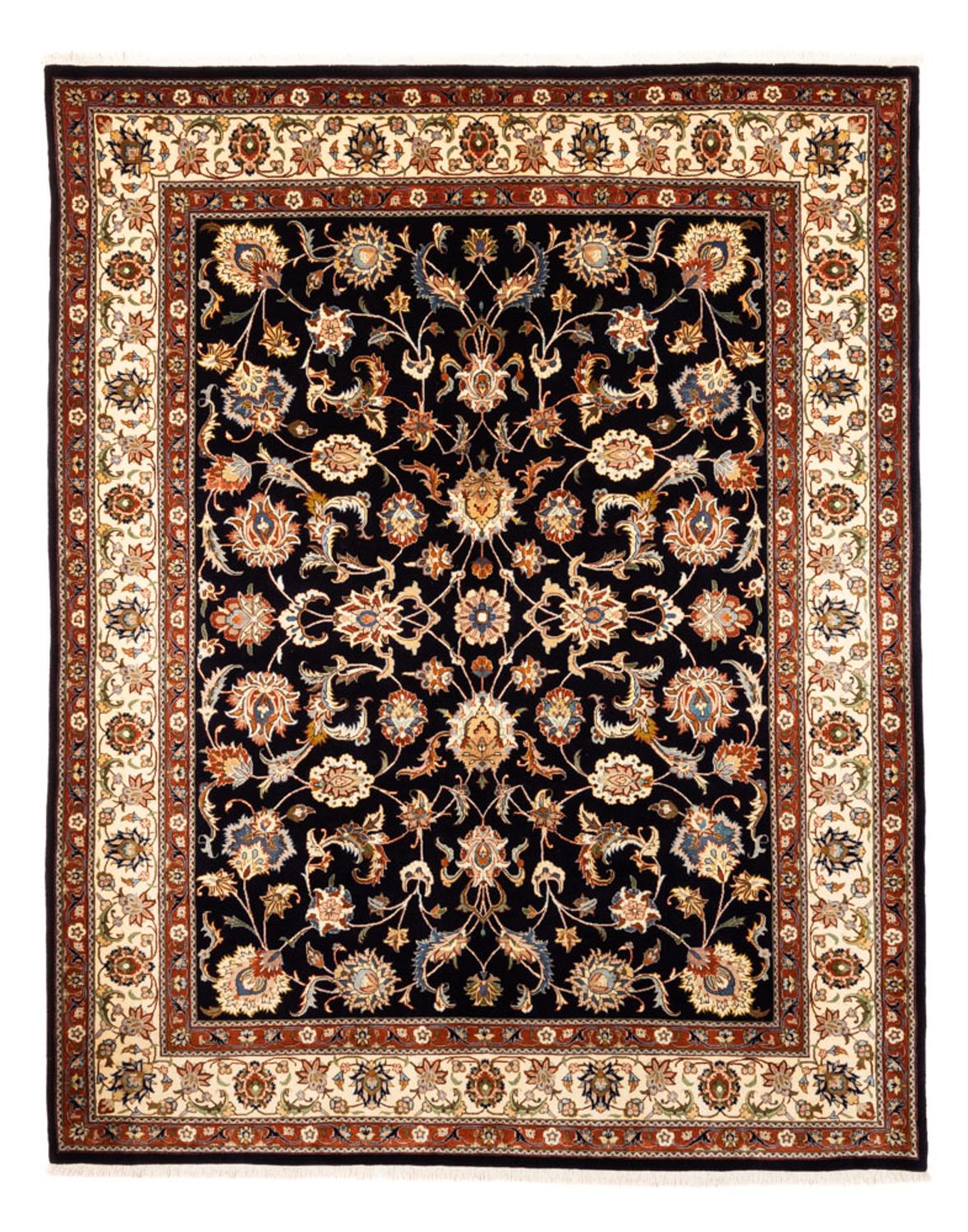 Persisk tæppe - Classic - 280 x 218 cm - mørkeblå