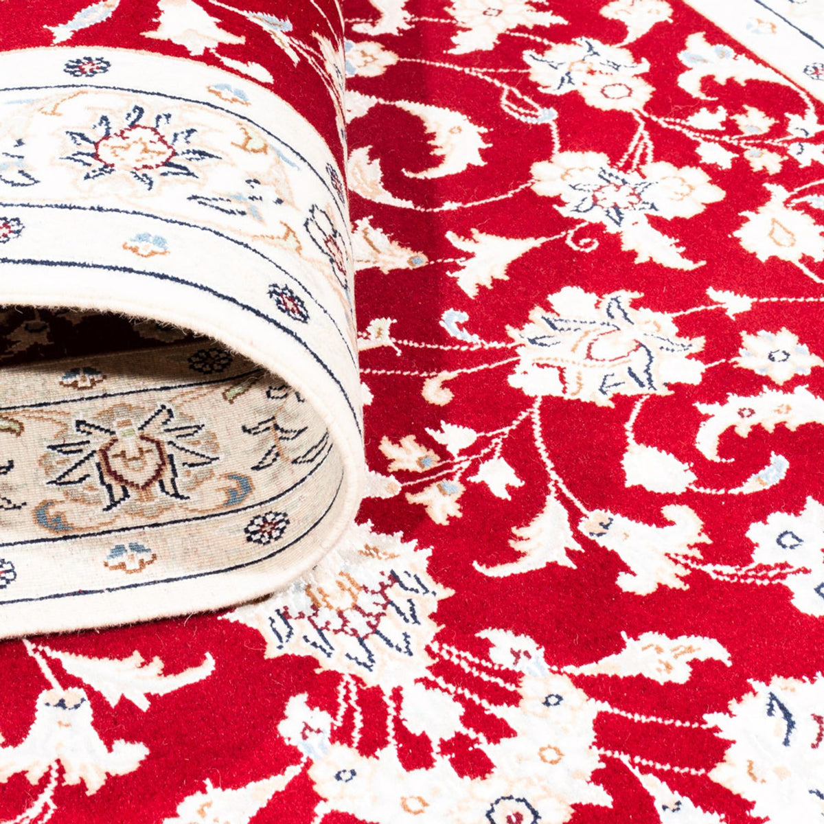 Persisk tæppe - Nain - Premium - 152 x 108 cm - rød